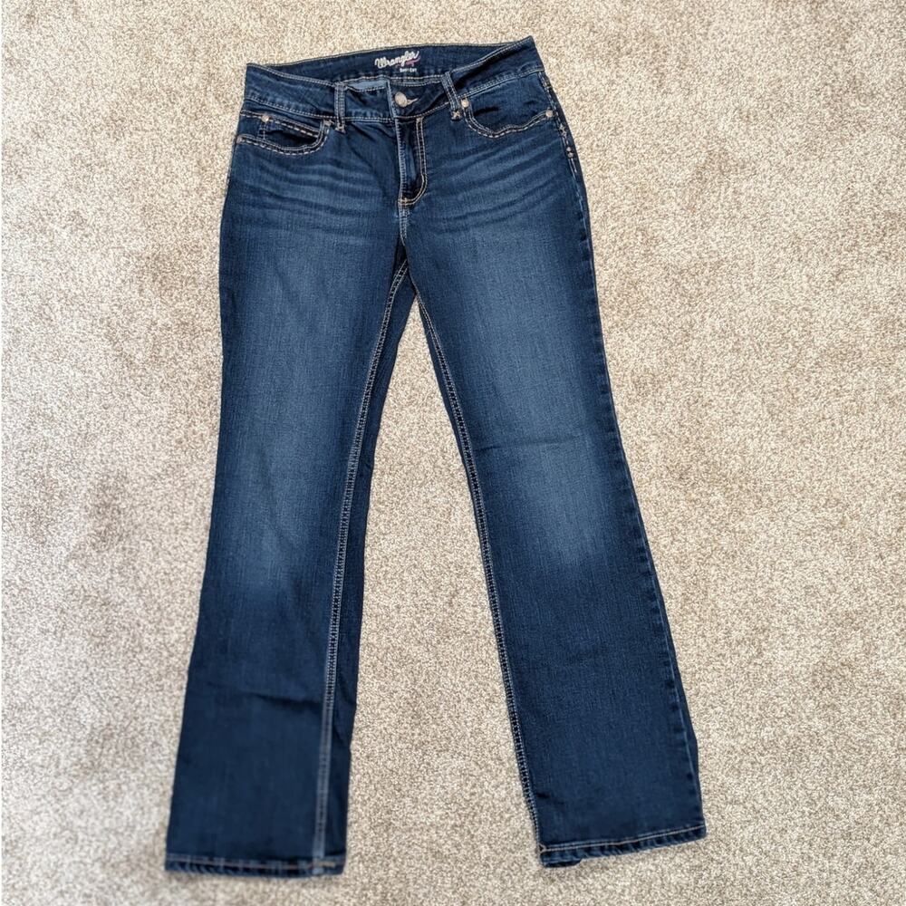 Wrangler Women's Retro Mae Mid-Rise Bootcut Jeans Size 9/10 Excellent Condition - Picture 4 of 8